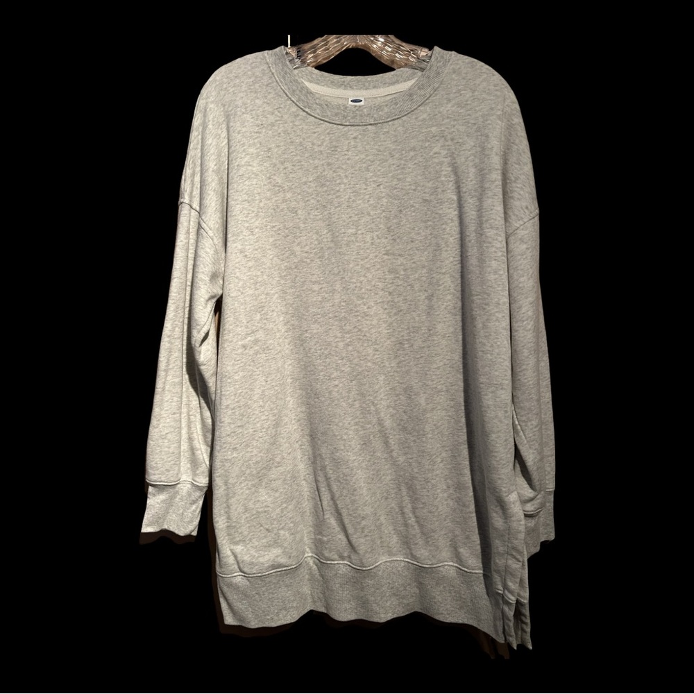 Gray Oversized Old Navy Crewneck